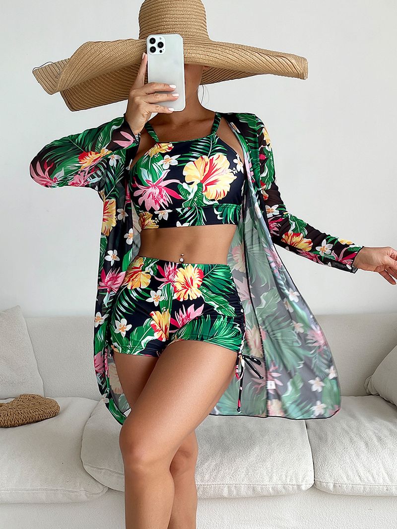Dameskleding Badpak Driedelig damesboxershort met print_voghion.com