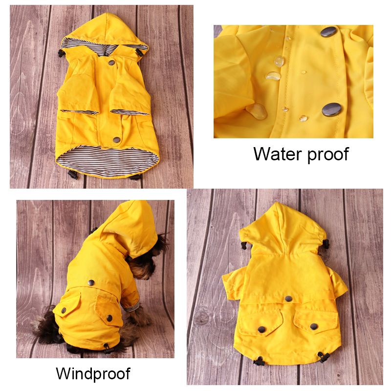 Waterproof Jacket, Raincoat, Pet Costume, Coat, Winter Warm Dog Clothes, French Bulldog, Windproof Coat For Large Dogs By PawParty Store_voghion.com
