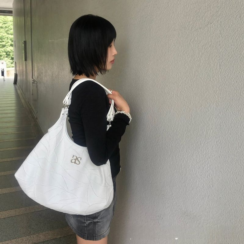 Stickerei Crescent Schulter Mode High-End Damen Unterarmtasche_voghion.com