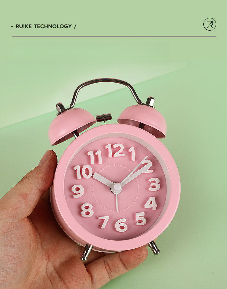 Per studenti di RYYD Clock, orologio da tavolo da comodino, grande sveglia ad alto volume, sveglia pigra con luce notturna per studenti,_voghion.com