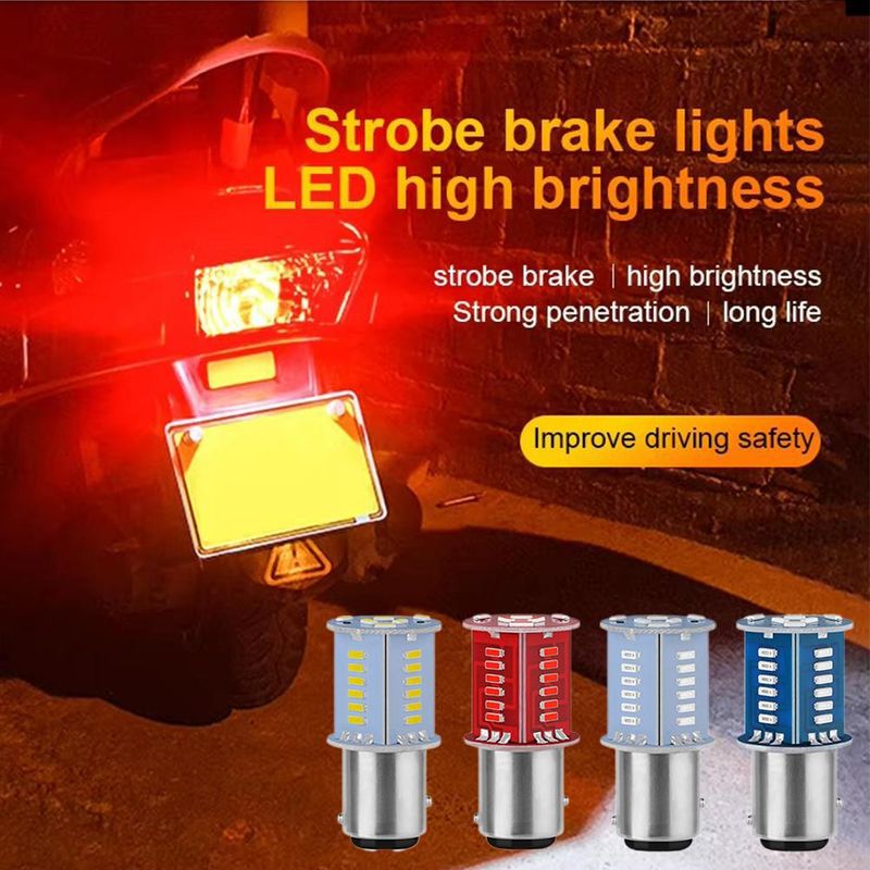 Mootorratta LED suure heledusega tagatuled, vilkuva vesi, 1157 3014 30smd auto pidurisaba_voghion.com