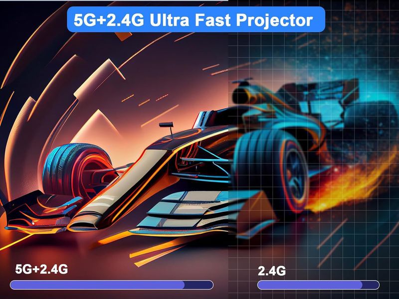 Schermo di proiezione portatile PTZ per casa, campeggio, esterni, HD, telefono cellulare, proiettore a canna di cannone_voghion.com