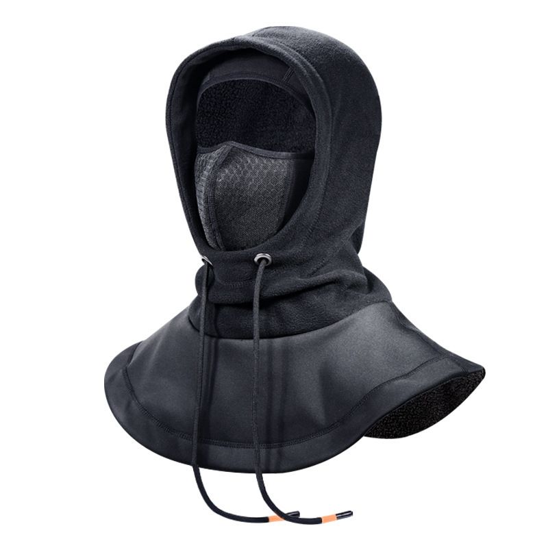 LazyZoom Cold-Proof Autumn Winter Outdoor Windproof Motorcycle Balaclava With Fleece Neck Warmer Ski Face Riding Mask_voghion.com