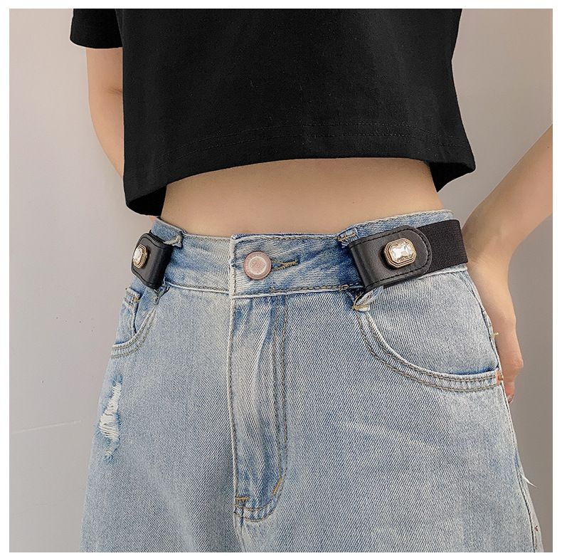 2025 Neues lochloses Lazy Waist Girdle Tool, unsichtbarer nahtloser Bund, Bund, größenverstellbar, elastisches Band_voghion.com