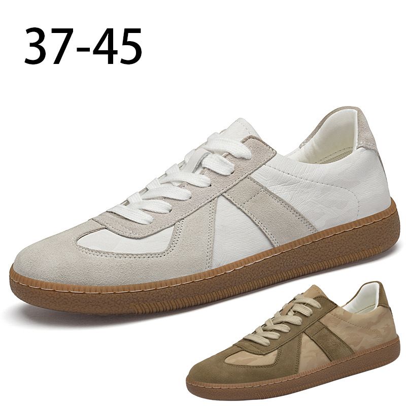 Retro Leather Color Matching Platform Casual Sports Board Shoes Dexun Flying Weaving Matte Platform Men's Shoes_voghion.com