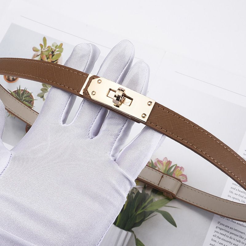 Kadınlar için Yeni Çok Yönlü Retro Bel Dekorasyonu İnce Kemer Kadın Kore Moda Bel İnce Kemer Kadın Stili Elbise Dekorasyonu ile_voghion.com
