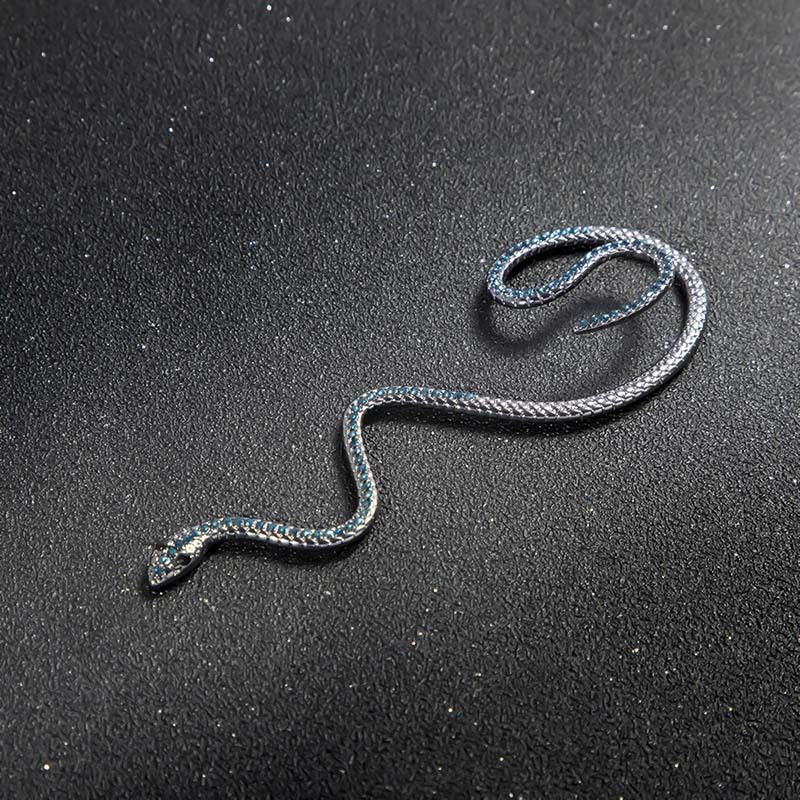 Orecchini personalizzati a forma di serpente esagerati senza fori per le orecchie, accessori alla moda per le donne_voghion.com