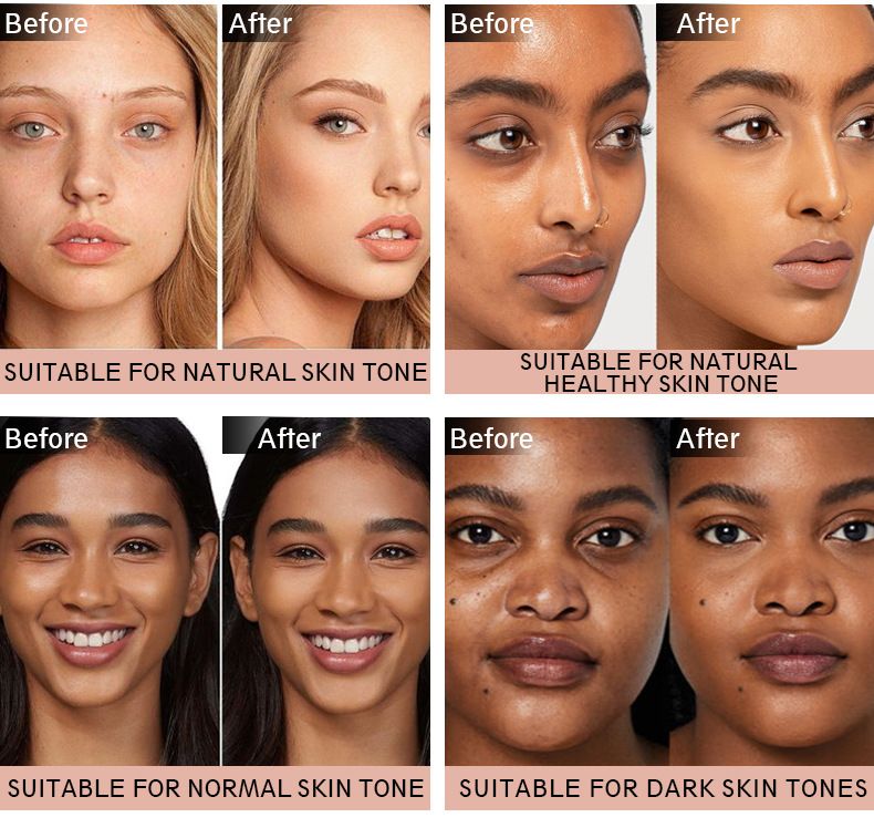 Langanhaltende Concealer-Foundation-Creme in 15 Farben für Akneflecken und Augenringe LACHAVA Pudaier Marke Professionelles Make-up_voghion.com