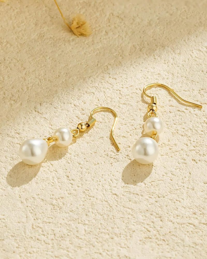 Earrings Pearl Earrings, Long Style, Ear Hooks, High End, Simple And Fashionable, Tassel Earrings_voghion.com