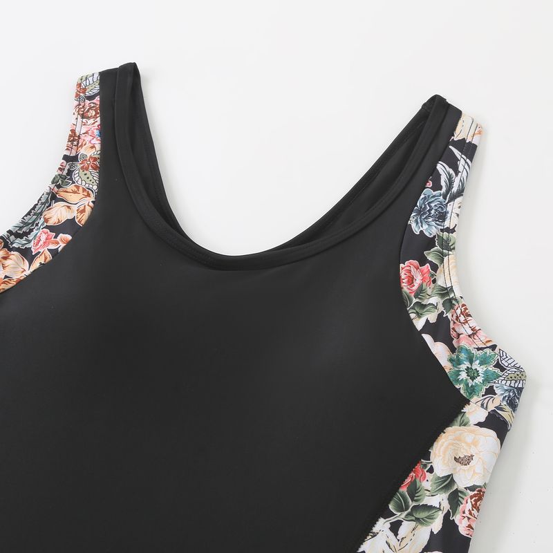 Maillot de bain une pièce imprimé pour femme, dos nu, ajouré, pour la plongée_voghion.com