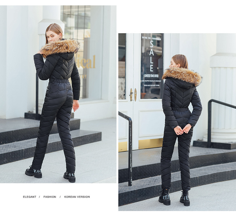 Women's clothing one-piece ski suit for women one-piece cotton suit suit cotton suit for women_voghion.com