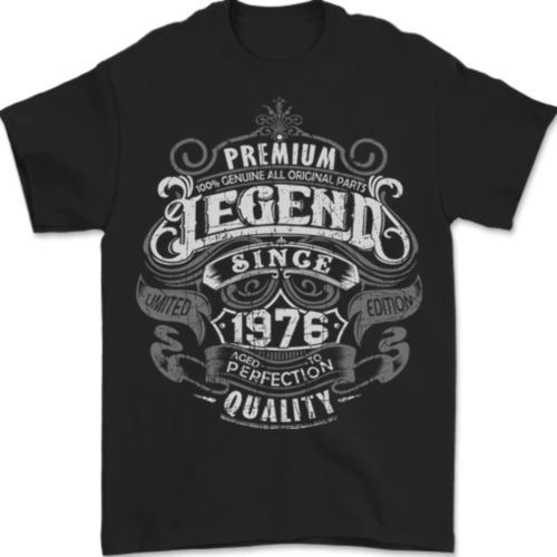 Camiseta Premium Legend para hombre, 48.º cumpleaños, 1976, 100 % algodón_voghion.com