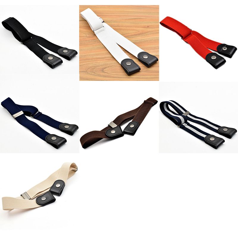 Cintura elastica elasticizzata senza fibbia per donne/uomini, senza fibbia per pantaloni jeans, abiti, senza problemi_voghion.com