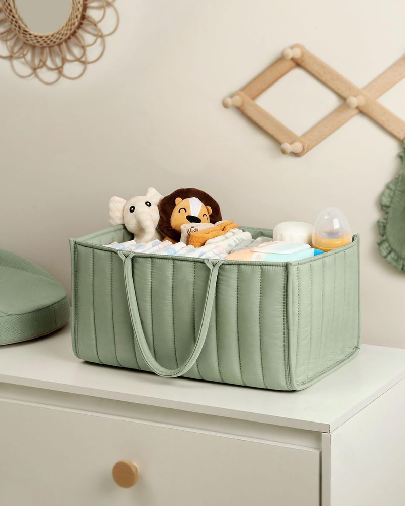 Mother Baby Diaper Storage Diaper Bag Large Capacity Foldable Travel Hanging Bag Phone Bottle Holder Storage Bag Baby Organizer_voghion.com