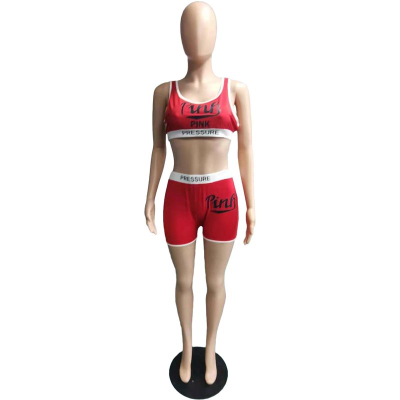 Women's Clothing Independent Station Fashion Casual Sexy Letter Print Swimsuit Two-piece Set_voghion.com