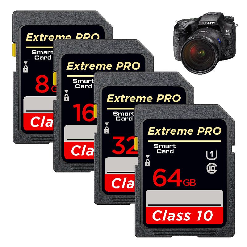 High Speed Class 10 SD 8GB 16GB 32GB 64GB 128GB 256GB SD Card Memory Card SDA1HC SDA1XC Flash USB Stick SD Cards For_voghion.com