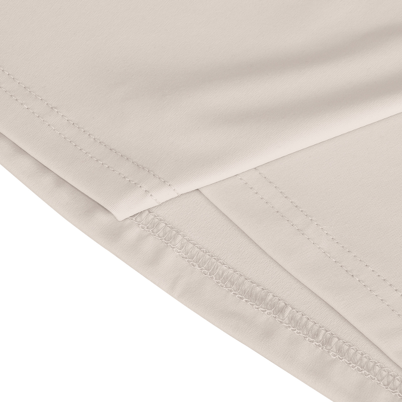Sexy T-skjorte med tubetopp og langermet tettsittende bluse til dame, todelt sett med topper_voghion.com