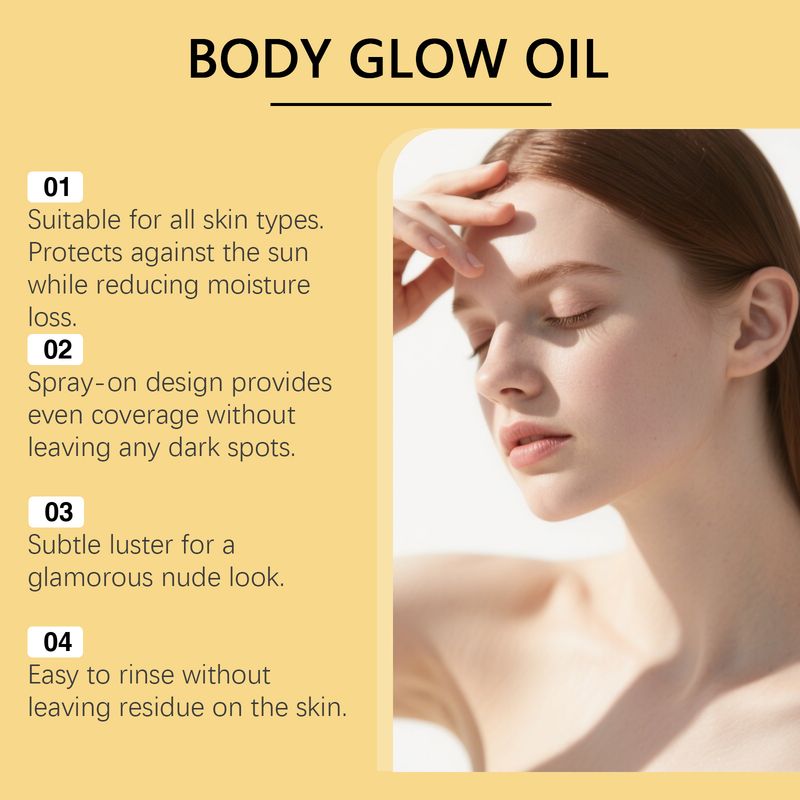 EELHOE Glitter Body Skin Moisturizing Nourishing Protective Shiny Highlight Refreshing Care Oil_voghion.com