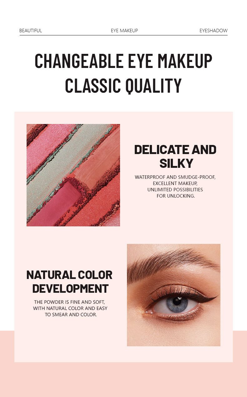 Monochrome high-gloss eyeshadow foreign trade matte pearl glitter beauty makeup 12 colors eyeshadow_voghion.com