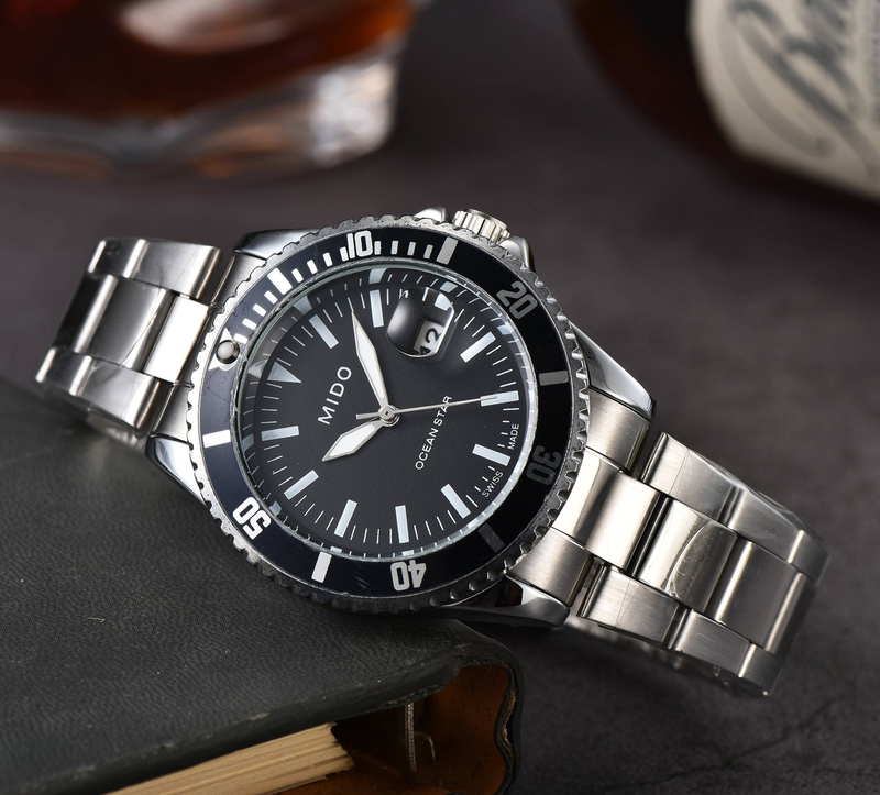 Citron, stijlvolle gepersonaliseerde wijzerplaat, duurzame stalen band, verjaardagscadeau, high-end business, heren quartzhorloge_voghion.com