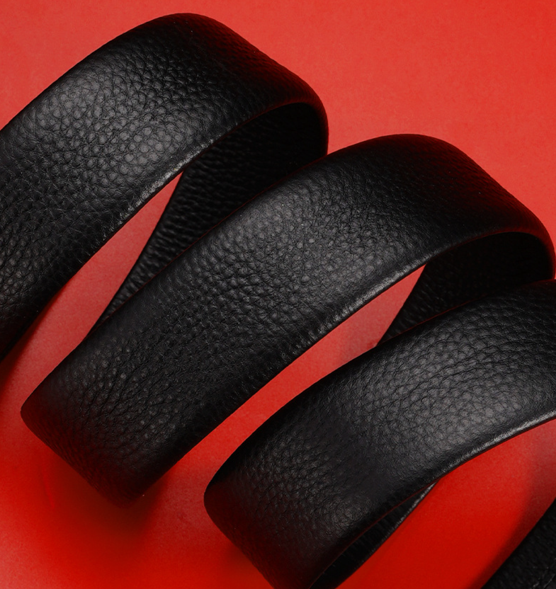 【 Gift Box Set 】 Men's Belt Wallet Combination Set First Layer Cowhide Automatic Buckle Belt Wallet Gift Box_voghion.com
