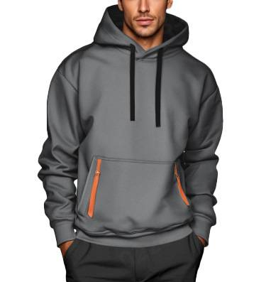 Statement-Hoodie für Herren – Avantgardistischer Pullover mit Schleifenbesatz, V-Ausschnitt und überschnittener Schulterpartie (S-XXXL, 10 kräftige Farben)_voghion.com