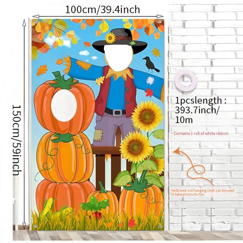 Cadılar Bayramı, Noel ve Şükran Günü İçin Punk Tarzı İçi Boş Asılı Afiş - Benzersiz Tasarımlarla Şenlikli Parti Dekoru_voghion.com