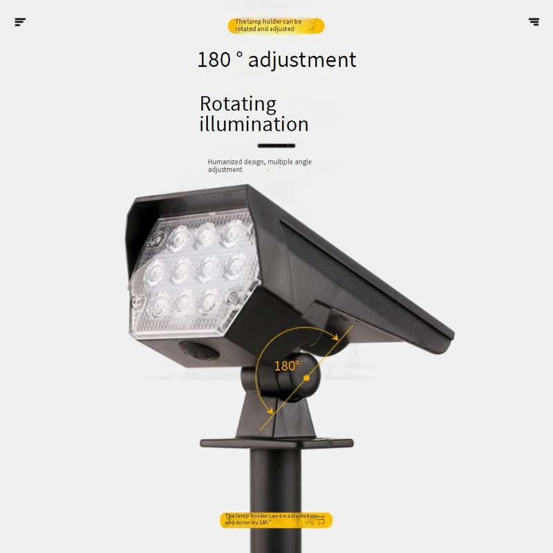 10/24 LED Solar Spotlight Outdoor Garden Light Waterproof Landscape Lighting With 3 Modes_voghion.com