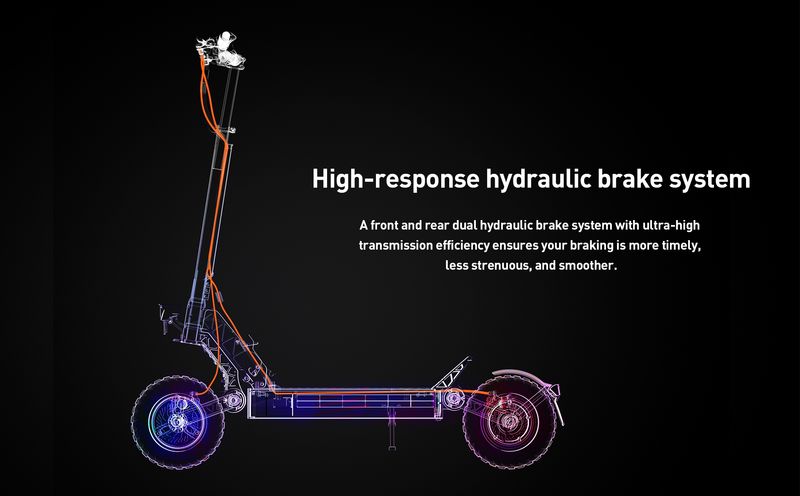 Patinete elétrico JOYOR S8-S-Z com pisca-alerta, motor duplo de 600 W, bateria de 48 V 26 Ah, pneu de 10 polegadas, velocidade máxima de 55 km/h, freio hidráulico, ideal para uso off-road._voghion.com