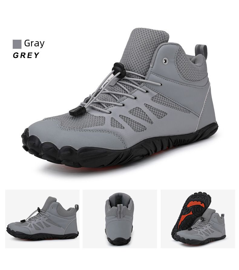 2024 spring new outdoor breathable five-finger high-top men's casual shoes lightweight sports hiking hiking shoes wholesale_voghion.com