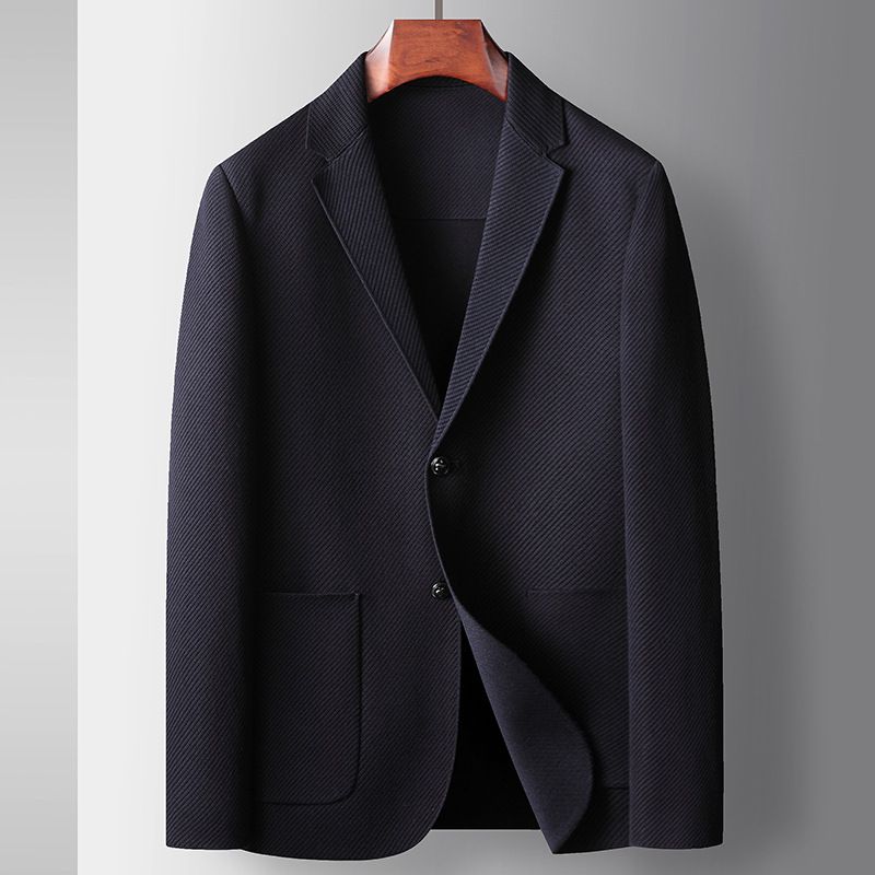 Abito casual da uomo CT 2025 Autunno Inverno Business leggero monopetto in maglia twee blazer per giovani_voghion.com