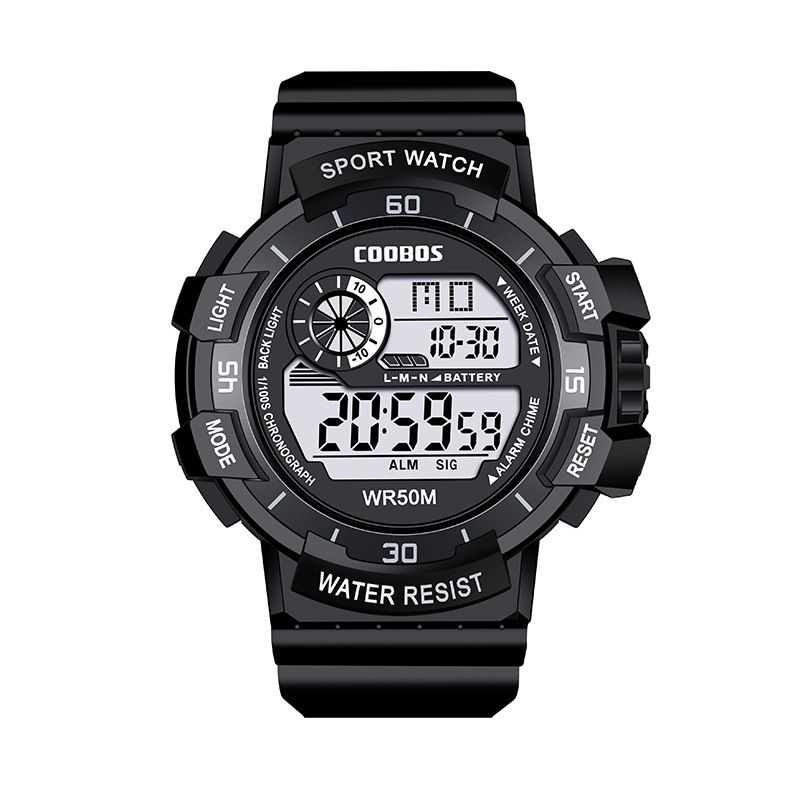 Orologio sportivo elettronico luminoso da uomo Coolbaoshi Student 0990_voghion.com