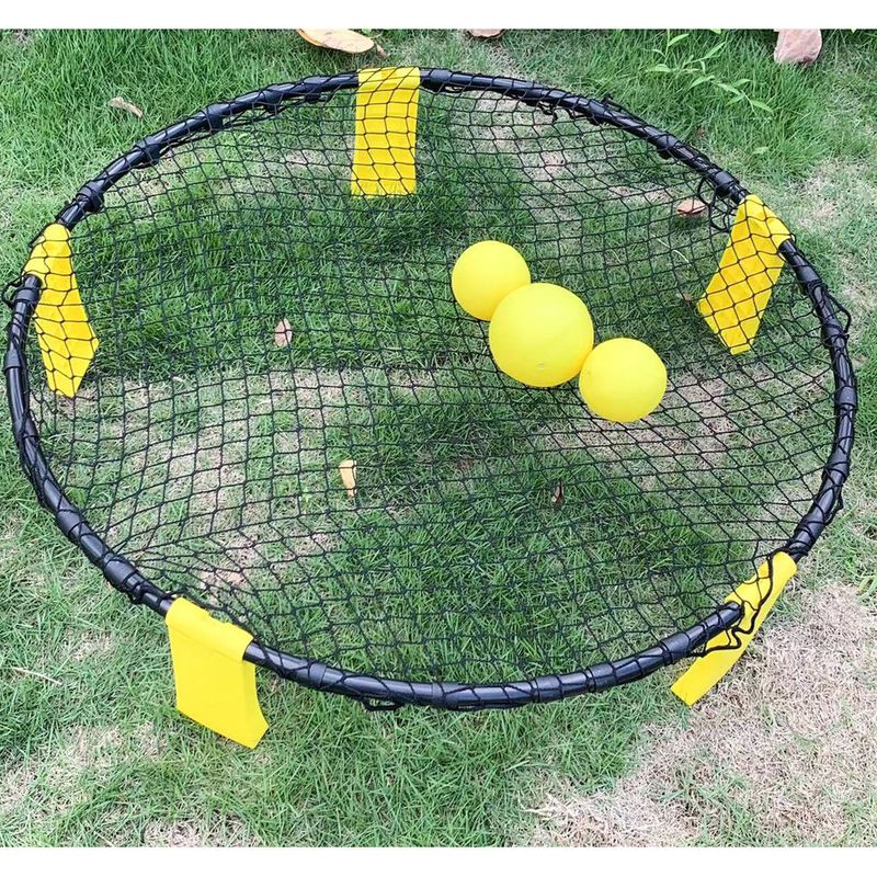 Balón de voleibol inflable amarillo de PVC para entrenamiento al aire libre, playa y entretenimiento_voghion.com