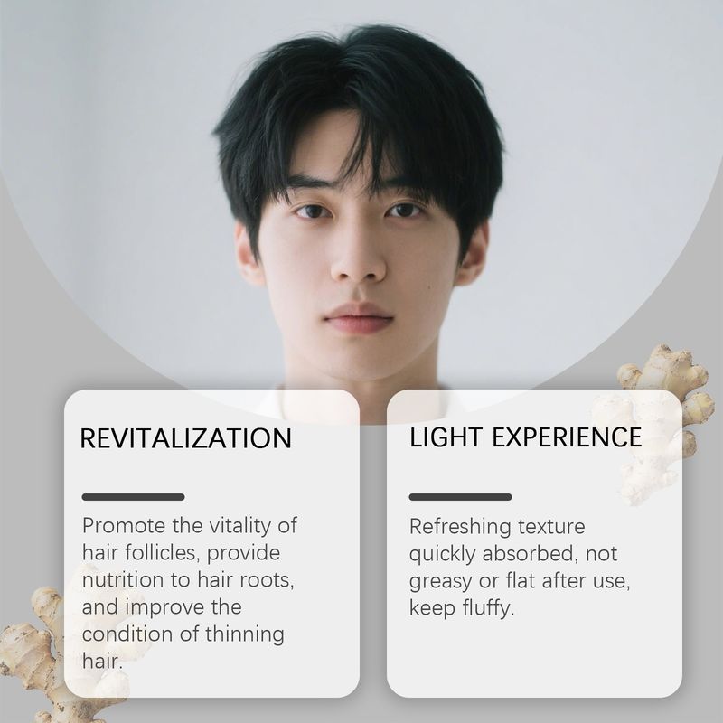 Hoegoa Rosemary Castor Essential Gentle Nourishing Smooth Glossy Hydrating Hair Care Essence Oil_voghion.com