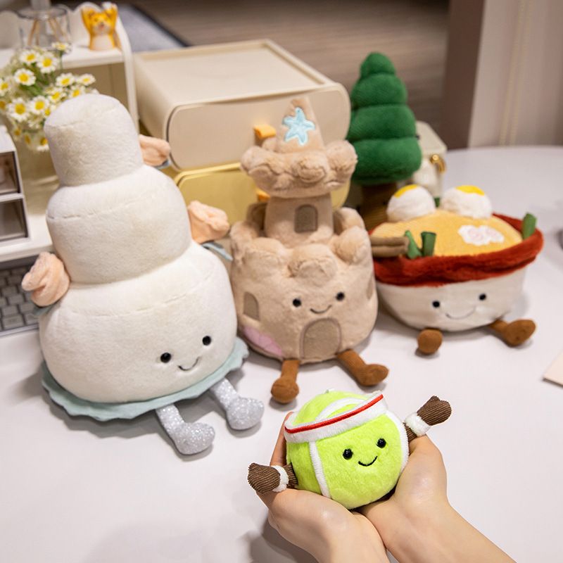 Gefüllte Plüschtiere Puppe Geschenkserie Kuchen Diamantring Puppe Tennispuppe Plüschtier Süße Weihnachtsgeschenke_voghion.com