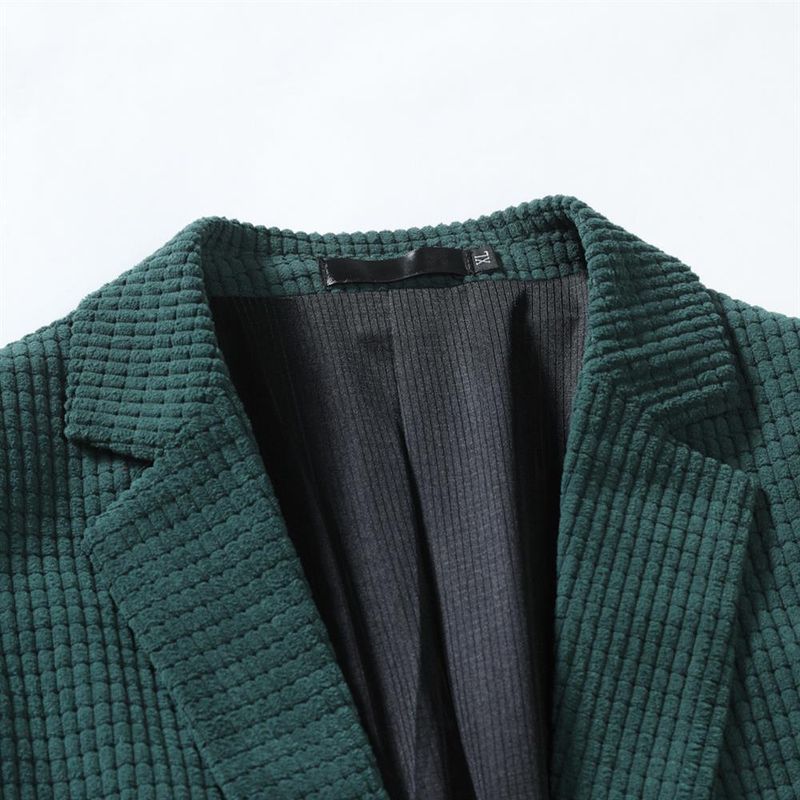 Giacca da uomo in velluto a coste britannico slim fit versione coreana casual da uomo 2024_voghion.com