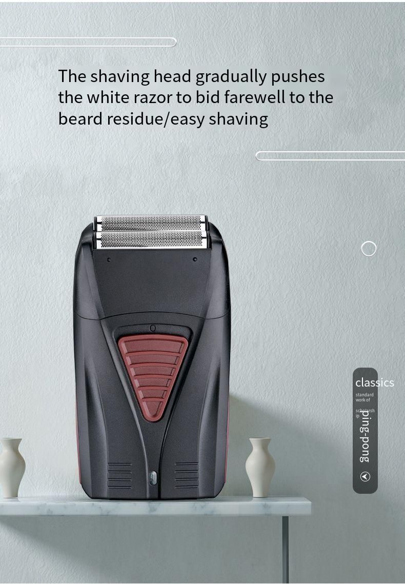 Rechargeable Electric Device Dual 4D Whitening Bald Head Machine Men's Shaver_voghion.com