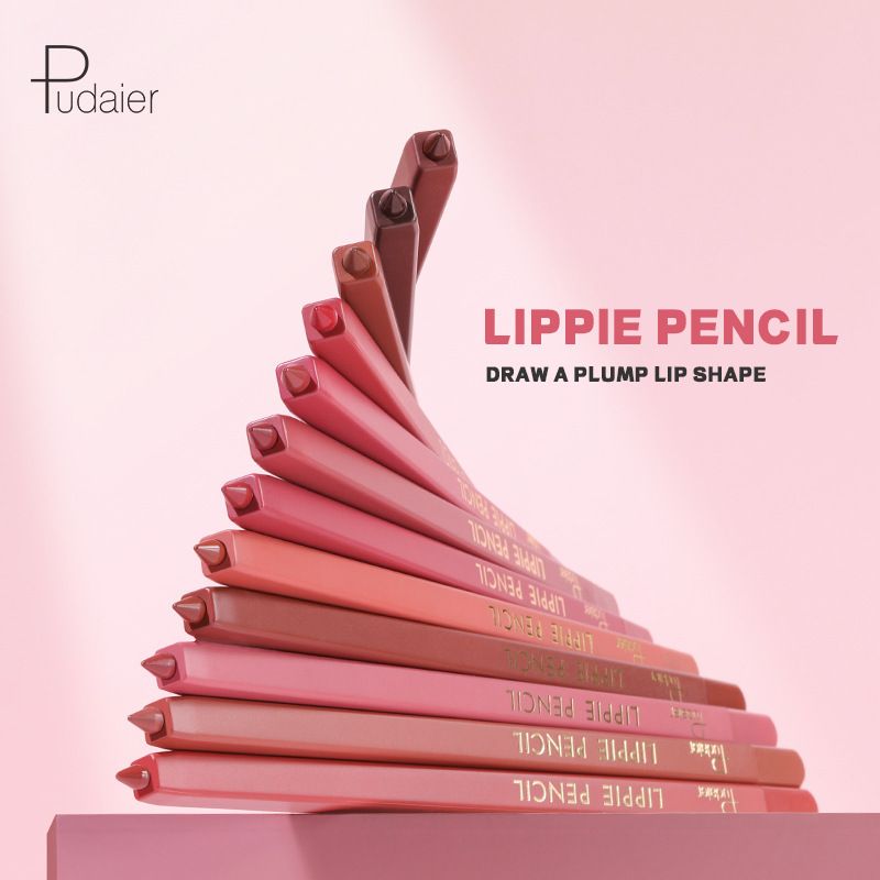 Pudaier Liner Waterproof Non-Stick Non-Smudge Bite Makeup 12 Colors Matte Lip Pencil Lipstick Pen_voghion.com