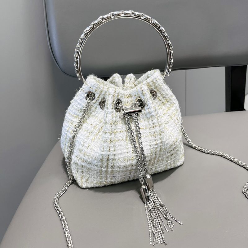 Damentaschen Metallring Handtaschen One Shoulder Kleine Chanel Style Nizi Abendtasche Damentasche_voghion.com