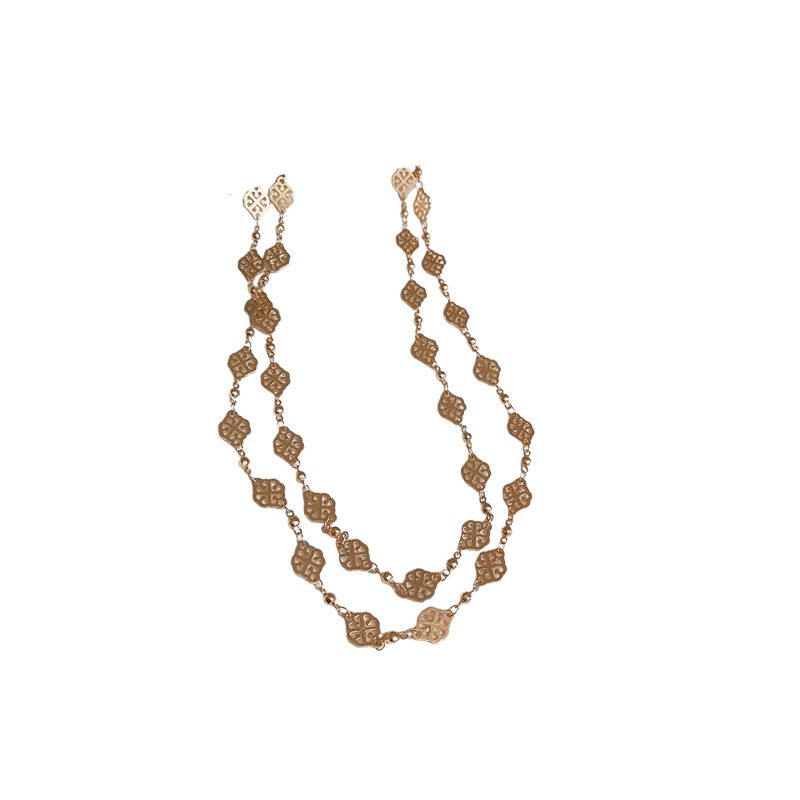 Diamant Halskette Armband Ohrring Set High-End Herbst Winter Pullover Kette Französisch Licht Luxus Nischen Zubehör_voghion.com