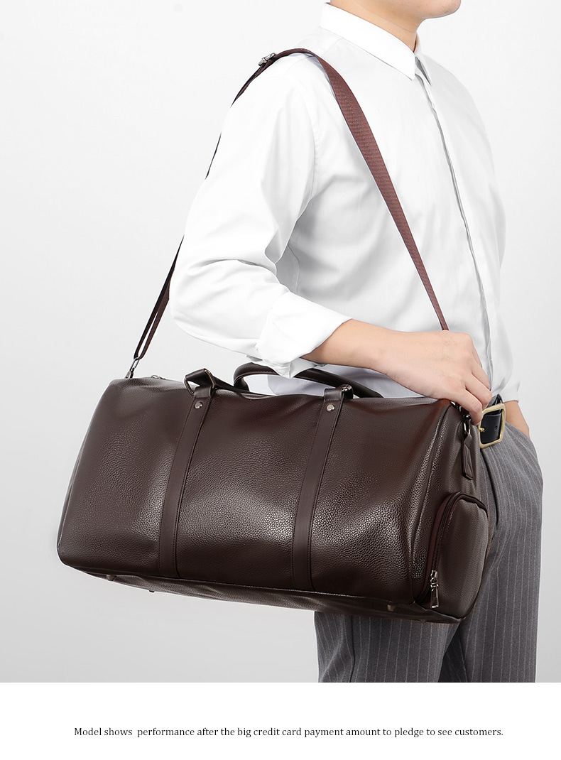 Neue Reisetasche mit Trocken-Nass-Trennung, Übungs-Yogatasche, separatem Schuhfach, Fitnesstasche mit großem Fassungsvermögen_voghion.com