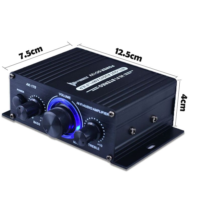 400W Professionele Home Amplifiers Audio Geen Bluetooth-compatibele versterker Subwooferversterker Home Theater Mini-versterker_voghion.com