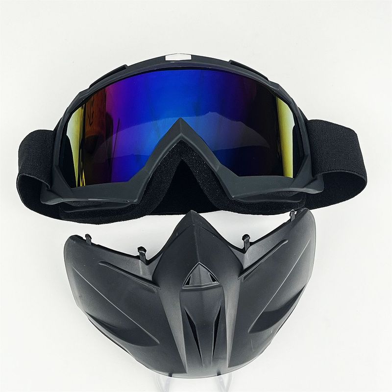NAFEIB Motorradbrille für Männer und Frauen – Winddichte Reitmaske mit austauschbaren Gläsern_voghion.com