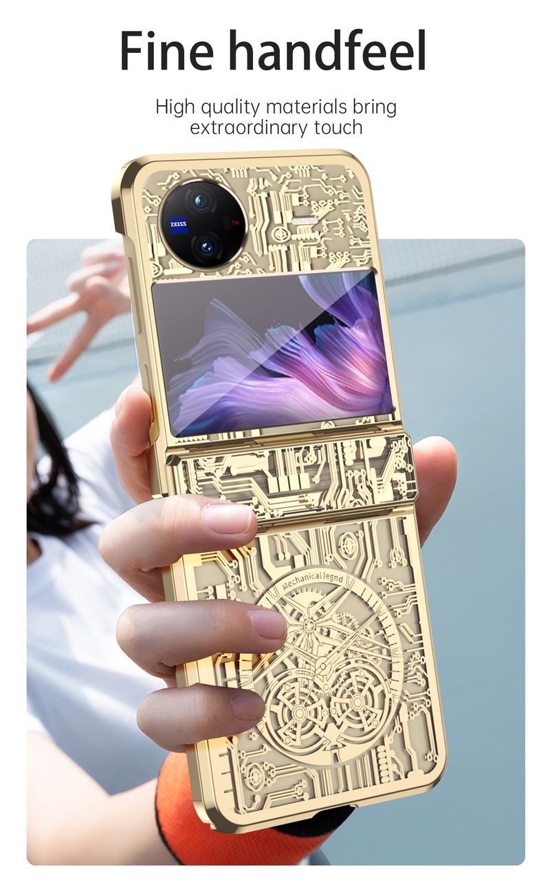 For Vivo X Flip Unique Luxury Thin Transparent Anti Drop Phone Case Cover_voghion.com