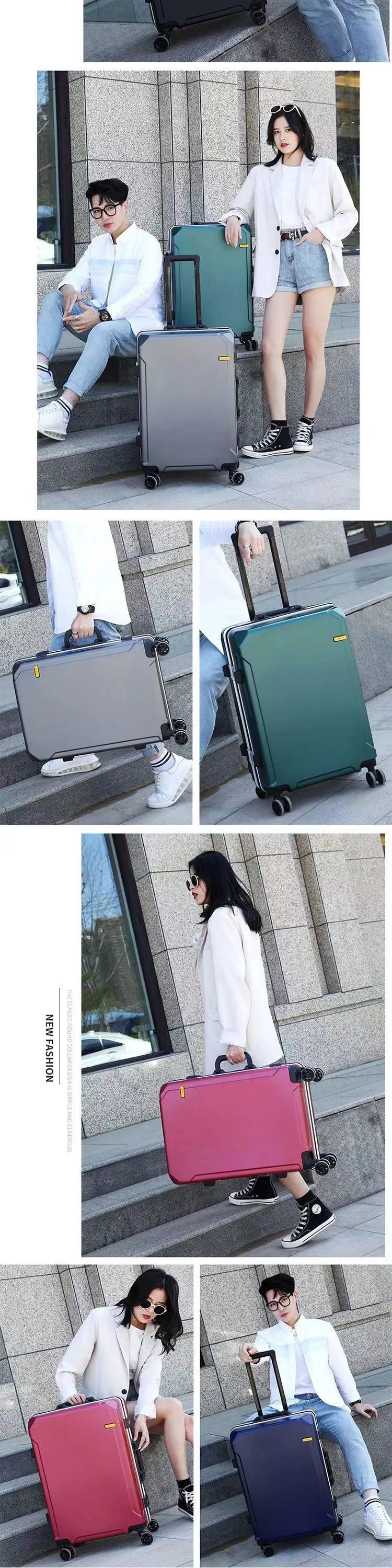 New Style Suitcase Suitcase For Men And Women, Large Capacity, 28-inch Korean Style Trolley Case, 20-inch Password Box Wheel_voghion.com