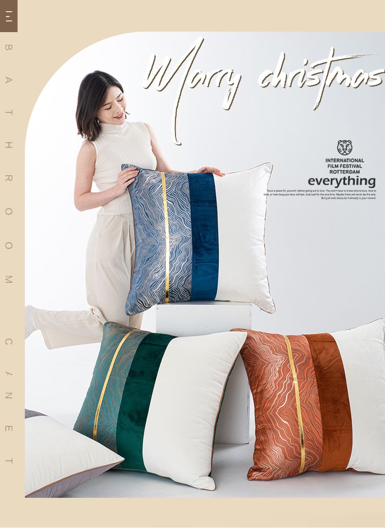 Luxury Throw Pillow Covers - Premium Velvet Cushion Covers For Sofa & Bed Elegant Home Decor (18x18 Inch Zipper Closure Set Of 2 No Insert Included)_voghion.com