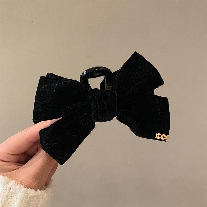 Haarschmuck mit Schleife und Samtgefühl, niedlicher Stil_voghion.com