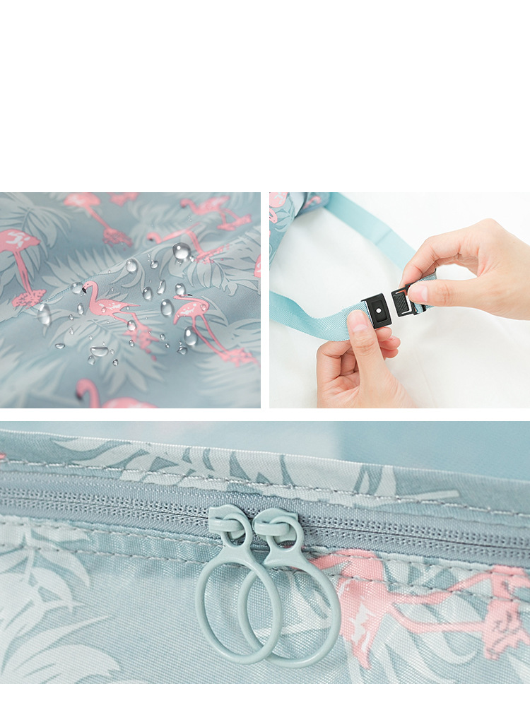 travel storage bag Korean style fashion twill suitcase clothes storage bag travel underwear storage bag_voghion.com