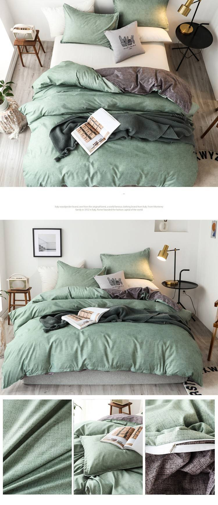Soft Fiber Coco Printed Duvet Cover Three - Piece Set - Active Printing - Multiple Sizes_voghion.com