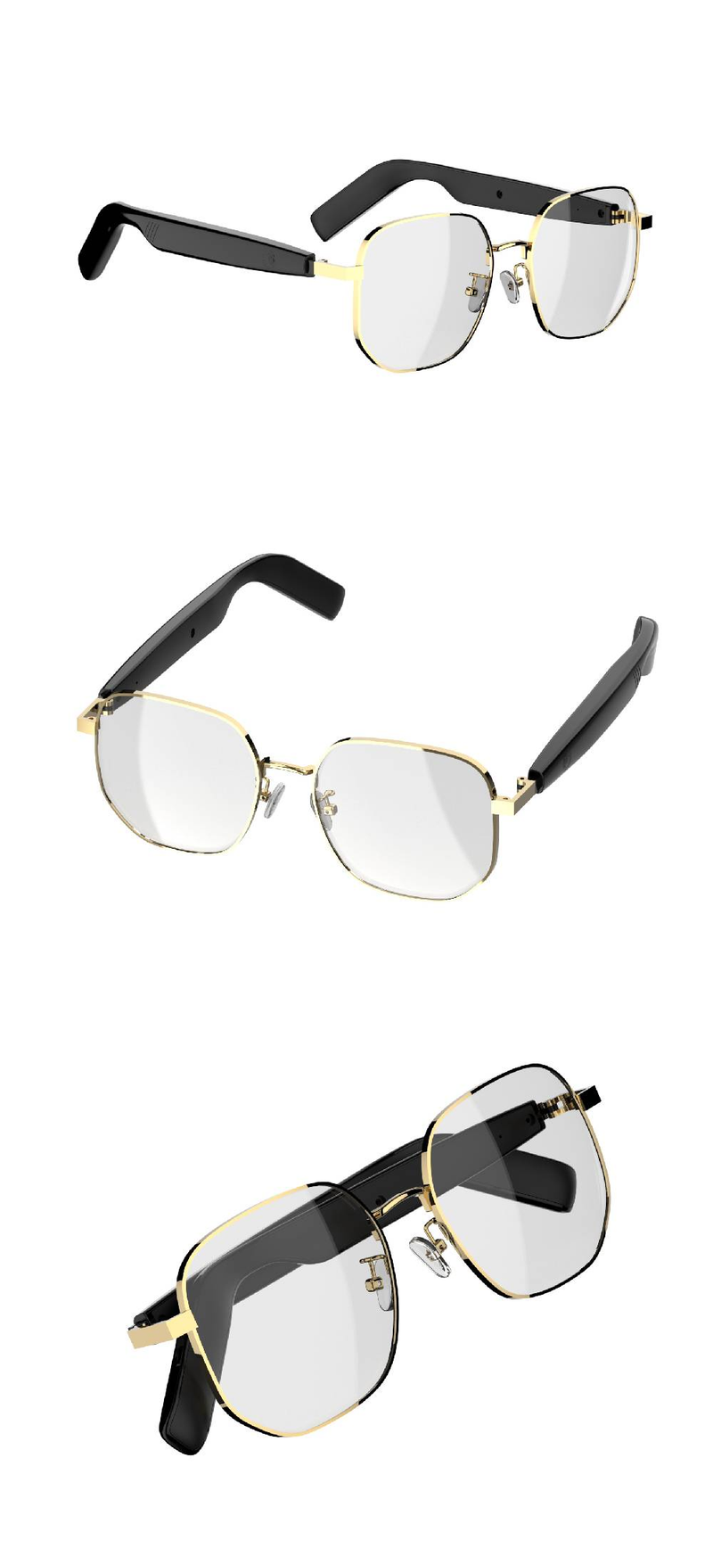 Bluetooth Audio Smart Glasses-Blue Glasses For Women And Men, Open Ear Sound With Mic & Speakers, Blue Light_voghion.com